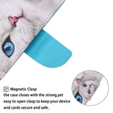 For Samsung J4 Plus/J6 Plus Cartoon Phone Shell Delicate Smartphone Case PU Leather Overall Protective Wallet Design Watercolor flower
