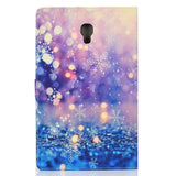 For Samsung T590 Laptop Protective Case Color Painted Smart Stay PU Cover with Front Snap Purple quicksand