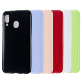 For Samsung A20E/A40/A70 Cellphone Cover Soft TPU Phone Case Simple Profile Scratch Resistant Full Body Protection Shell Fluorescent green