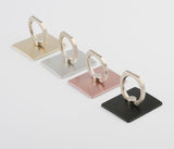 Portable Universal Metal Finger Ring Phone Holder - 360?? Rotating Bracket for iPhone Samsung, Silver
