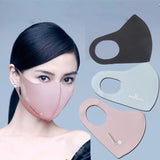 Men Women Fashion Washable Sunscreen Dust Haze Proof Mask Ice silk color mixing