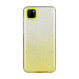 For HUAWEI Mate 30/Nova 5I pro/Mate 30 Pro/PSmart /Y5P/Y6P 2020 Phone Case Gradient Color Glitter Powder Phone Cover with Airbag Bracket yellow