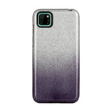 For HUAWEI Mate 30/Nova 5I pro/Mate 30 Pro/PSmart /Y5P/Y6P 2020 Phone Case Gradient Color Glitter Powder Phone Cover with Airbag Bracket black