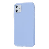 For iPhone 11/11 Pro/11 Pro Max Smartphone Cover Slim Fit Glossy TPU Phone Case Full Body Protection Shell Taro purple