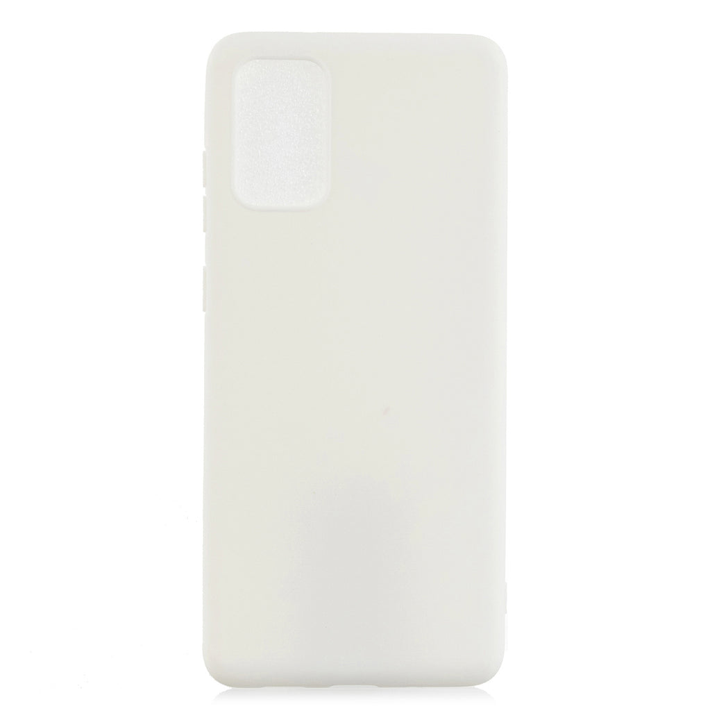 For Samsung A01/ A11/A21/A41/A51/A71/A81/A91 Mobile Phone Case Lovely Candy Color Matte TPU Anti-scratch Non-slip Protective Cover Back Case 2 white