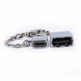 Otg Adapter Micro Usb Female to Type C Male Adapter Set with Lanyard Mobile Phone Conversion