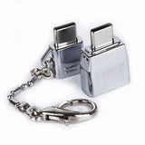Otg Adapter Micro Usb Female to Type C Male Adapter Set with Lanyard Mobile Phone Conversion