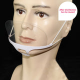 Transparent Face Mask Special Anti-fog Spray Saliva Chef Spit Plastic Kitchen Restaurant Anti-bacteria Mask One