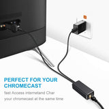 Fire TV Stick Micro USB to RJ45 Ethernet Adapter with USB Power Supply Cable black