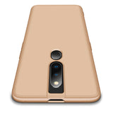 For OPPO F11 pro Ultra Slim PC Back Cover Non-slip Shockproof 360 Degree Full Protective Case gold