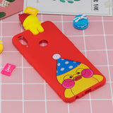 For Samsung A10S A20S Color Painting 3D Cartoon Animal Full Protective Soft TPU Mobile Phone Case red