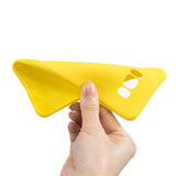 for Samsung S8 Lovely Candy Color Matte TPU Anti-scratch Non-slip Protective Cover Back Case yellow