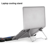 LS11 Aluminum Alloy Folding Collapsible Bracket Base Quick Heat Dissipation Stand For Macbook Laptops Tablet Holder gray