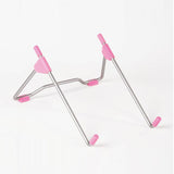 LS11 Aluminum Alloy Folding Collapsible Bracket Base Quick Heat Dissipation Stand For Macbook Laptops Tablet Holder Pink