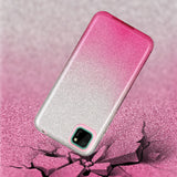 For HUAWEI Mate 30/Nova 5I pro/Mate 30 Pro/PSmart /Y5P/Y6P 2020 Phone Case Gradient Color Glitter Powder Phone Cover with Airbag Bracket Pink