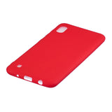 For Samsung A01/ A11/A21/A41/A51/A71/A81/A91 Mobile Phone Case Lovely Candy Color Matte TPU Anti-scratch Non-slip Protective Cover Back Case 4 red