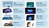 OUKITEL C17 Pro 6.35'' Android 9.0 19:9 MT6763 4GB 64GB Smartphone Face ID Octa Core 3900mAh Triple Camera 4G Mobile Phone black