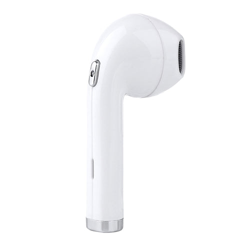 Mini Wireless In-Ear Bluetooth Earphone 180 Degrees Rotated Headset for iPhone Samsung white