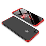 For OPPO F7 Ultra Slim PC Back Cover Non-slip Shockproof 360 Degree Full Protective Case Gold