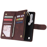 For Samsung A01 Case Smartphone Shell Wallet Design Zipper Closure Overall Protection Cellphone Cover  2 blue