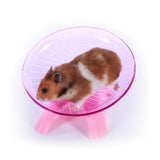 Flying Saucer Exercise Wheel for Small Pets, 18 cm/7.09 inch Hamsters Running Disc, Comfort Pet Toys Blue_18*18*11cm