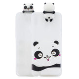 For Samsung A10S A20S Color Painting 3D Cartoon Animal Full Protective Soft TPU Mobile Phone Case white