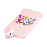For Samsung A10S A20S Color Painting 3D Cartoon Animal Full Protective Soft TPU Mobile Phone Case Light pink