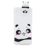 For Samsung A10S A20S Color Painting 3D Cartoon Animal Full Protective Soft TPU Mobile Phone Case yellow