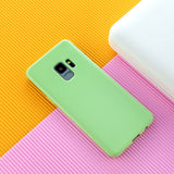 For Samsung S9/S9 Plus Mobile Phone Cover Classic Plain Design Classic Smartphone Case Soft TPU Phone Shell Rose red