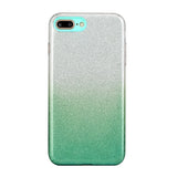 For iphone 6/6S/6 plus/6S plus/7/8/SE 2020 Phone Case Gradient Color Glitter Powder Phone Cover with Airbag Bracket green
