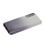 For Samsung A10/A50/A30S/A70/A20S Phone Case Gradient Color Glitter Powder Phone Cover with Airbag Bracket black