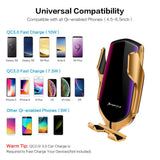R1 Smart Induction Car Phone Holder Wireless Charging Car Holder Bluetooth Positioning Car Charger Silver