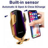 R1 Smart Induction Car Phone Holder Wireless Charging Car Holder Bluetooth Positioning Car Charger Silver