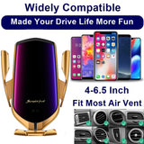 R1 Smart Induction Car Phone Holder Wireless Charging Car Holder Bluetooth Positioning Car Charger Silver