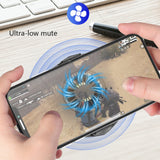 Mini 2 in 1 Multifunction Fan Cooling Radiator Phone Holder black
