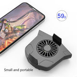 Mini 2 in 1 Multifunction Fan Cooling Radiator Phone Holder black