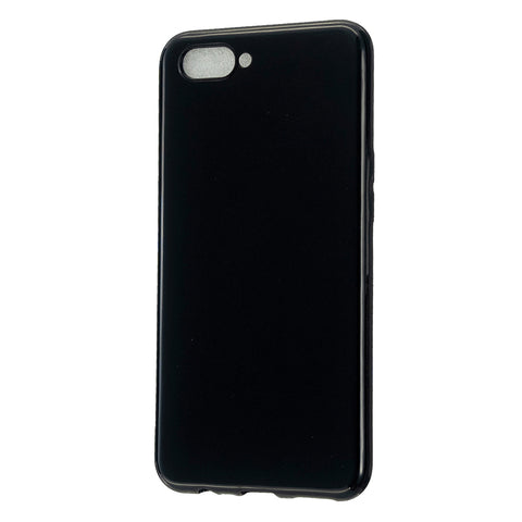 For OPPO A5/A3S/A9 2020 Cellphone Cover Soft Touch Anti-scratch Shockproof TPU Mobile Phone Case  Bright black