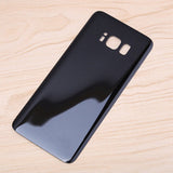 Exquisite Battery Protective Cover Glass Housing Rear Back Cover for Samsung Galaxy S8 S8+ black