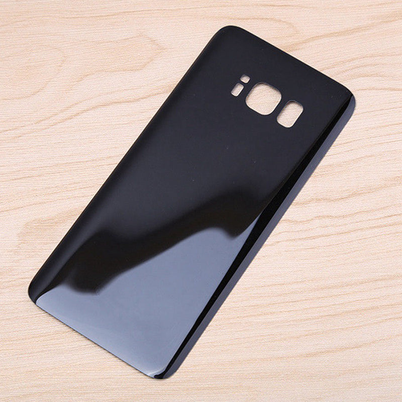 Exquisite Battery Protective Cover Glass Housing Rear Back Cover for Samsung Galaxy S8 S8+ black