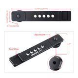 ULANZI PT-7 Cold Shoe Stand Bracket Vlogging Microphone Extension Plate with 1/4'' Tripod Screw for iPhone GoPro Sony  black