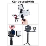 ULANZI PT-7 Cold Shoe Stand Bracket Vlogging Microphone Extension Plate with 1/4'' Tripod Screw for iPhone GoPro Sony  black