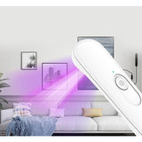 Portable LED UV Germicidal Lamp Mini Handheld Sanitizer Stick Fast Disinfection for Travel Home white
