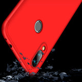 for Redmi NOTE 7 Ultra Slim PC Back Cover Non-slip Shockproof 360 Degree Full Protective Case red_Redmi NOTE 7