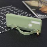 For VIVO V15 Simple Solid Color Chic Wrist Rope Bracket Matte TPU Anti-scratch Non-slip Protective Cover Back Case 10 beans green