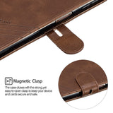 For Samsung A7 2018 Denim Pattern Solid Color Flip Wallet PU Leather Protective Phone Case with Buckle & Bracket gray