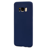 for Samsung S8 Lovely Candy Color Matte TPU Anti-scratch Non-slip Protective Cover Back Case Navy