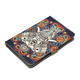 Universal Laptop Protective Case 7Inches Color Painted PU Cover with Front Snap owl