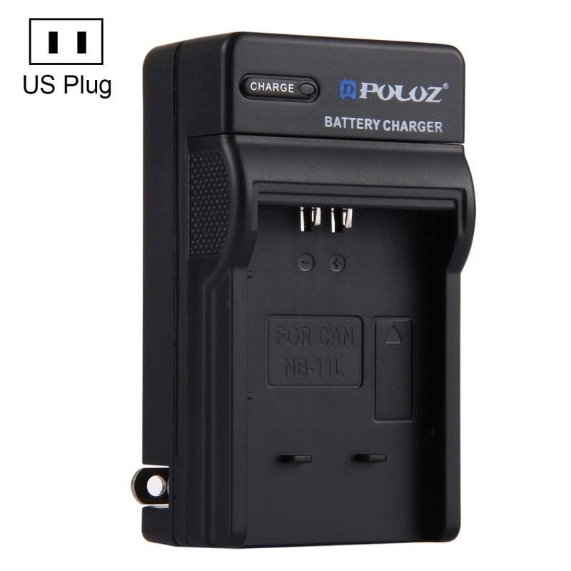 PULUZ US Plug Battery Charger for Canon NB-11L  black
