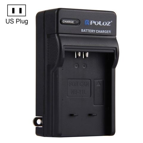PULUZ US Plug Battery Charger for Canon NB-11L  black