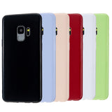 For Samsung S9/S9 Plus Mobile Phone Cover Classic Plain Design Classic Smartphone Case Soft TPU Phone Shell Sakura pink